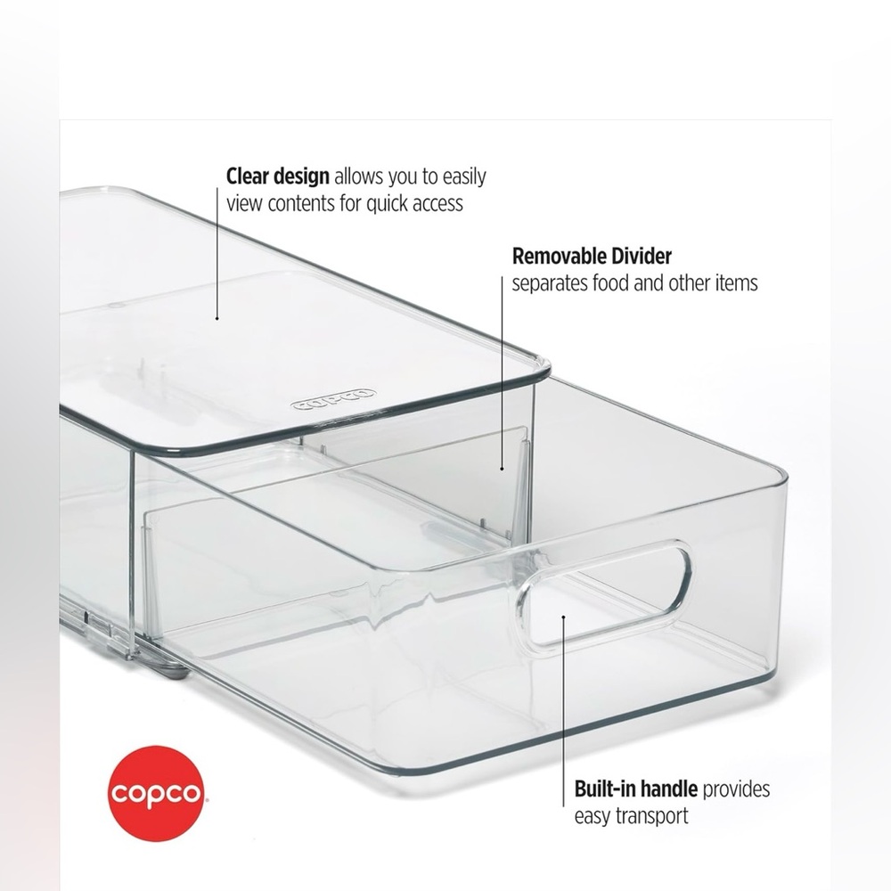 Clear Stackable Storage Bins - Picture 8 of 10